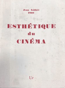 Couverture du livre Esthétique du cinéma par Isidore Isou