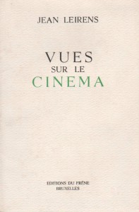 Couverture du livre Vues sur le cinéma par Jean Leirens