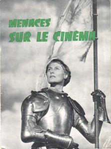 Couverture du livre Menaces sur le cinéma - Collectif