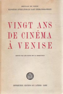 Couverture du livre Vingt ans de cinéma à Venise - Collectif