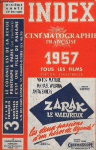 Cover of the book Index de la Cinématographie française 1957 A - Collective