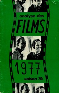 Cover of the book Analyse des films 1977 - Collective