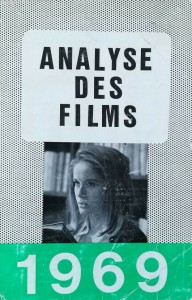 Couverture du livre Analyse des films 1969 - Collectif