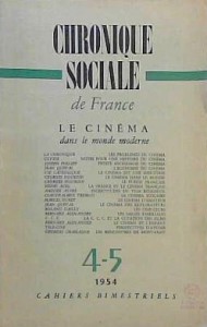 Couverture du livre Le Cinéma dans le monde moderne par Joseph Folliet, Amédée Ayfre et Henri Agel