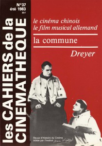 Couverture du livre Le Cinéma chinois, Le film musical allemand - Collectif