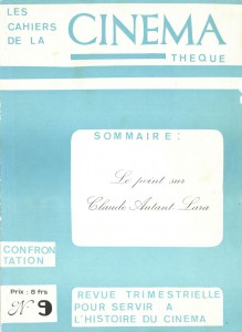Couverture du livre Le point sur Claude Autant-Lara par Collectif dir. André Abet