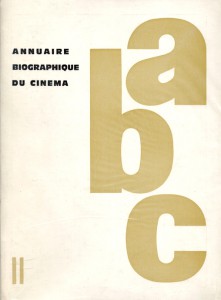 Cover of the book Annuaire biographique du cinéma - Edited by René Thévenet