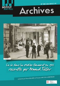 Couverture du livre La vie dans les studios Gaumont en 1912 par Collectif dir. Pierre Billard et François Amy de La Bretèque