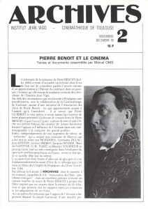 Cover of the book Pierre Benoit et le cinéma - by Marcel Oms