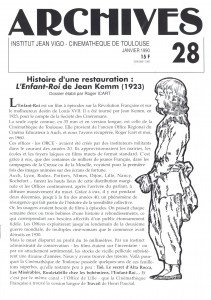 Couverture du livre La restauration de L'Enfant-Roi de Jean Kemm (1923) par Roger Icart