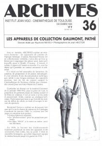 Couverture du livre Les Appareils de collections Gaumont, Pathé - de Raymond Neveu