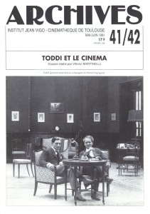 Couverture du livre Toddi et le cinéma - de Vittorio Martinelli