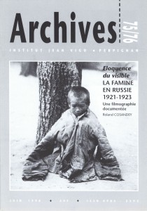 Couverture du livre Eloquence du visible - La famine en Russie 1921-1923 - de Roland Cosandey