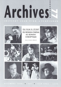 Couverture du livre Du film à l'écrit dans les années 20 par Alain Virmaux et Odette Virmaux