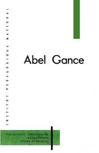 Couverture du livre Abel Gance par Roger Icart