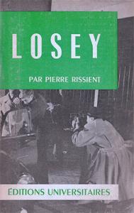 Couverture du livre Joseph Losey - de Pierre Rissient