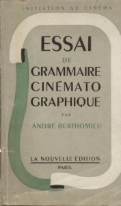 Couverture du livre Essai de grammaire cinématographique par André Berthomieu