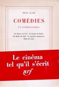 Couverture du livre Comédies et commentaires - de René Clair