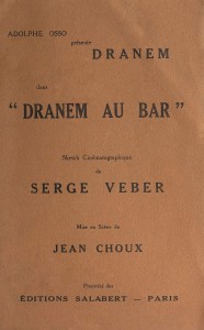 Couverture du livre Dranem au bar - de Serge Veber