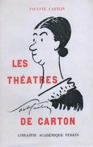 Couverture du livre Les Théâtres de Carton par Pauline Carton