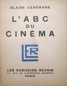 Couverture du livre L'A B C du cinéma par Blaise Cendrars