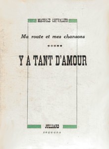Couverture du livre Y a tant d'amour par Maurice Chevalier