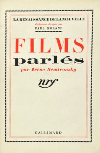 Couverture du livre Films parlés - de Irène Nemirovsky
