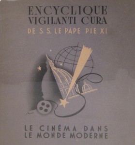 Couverture du livre Encyclique Vigilanti cura de S.S. le pape Pie XI sur le cinéma - Collectif