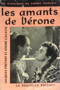 Couverture du livre Les Amants de Vérone par Jacques Prévert et André Cayatte