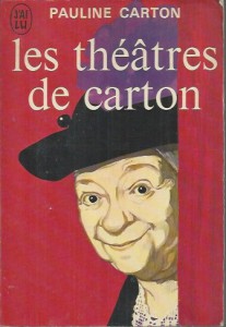 Couverture du livre Les théâtres de Carton par Pauline Carton
