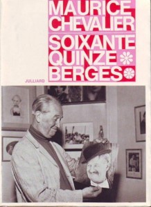 Couverture du livre Soixante-quinze berges - de Maurice Chevalier