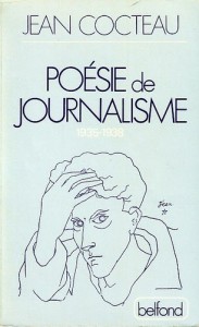Couverture du livre Poésie de journalisme - de Jean Cocteau