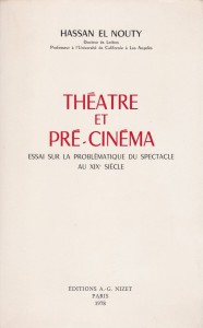 Couverture du livre Théâtre et pré-cinéma - de Hassan el Nouty