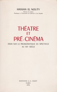 Couverture du livre Théâtre et pré-cinéma par Hassan el Nouty