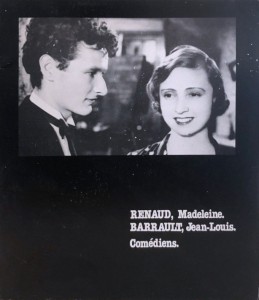 Couverture du livre Renaud, Madeleine - Barrault, Jean-Louis par Collectif dir. Georges Guarracino