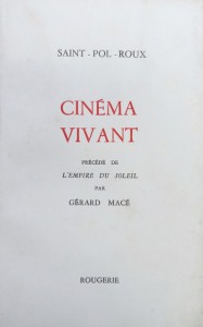 Couverture du livre Cinéma vivant par Saint-Pol-Roux