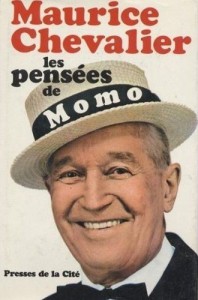 Couverture du livre Les Pensées de Momo par Maurice Chevalier