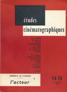 Couverture du livre L'Acteur - Sous la direction de Claude Gauteur