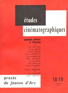 Couverture du livre Jeanne d'Arc à l'écran - Sous la direction de Michel Estève