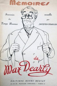 Couverture du livre Mémoires par Max Dearly et Jacques-Charles