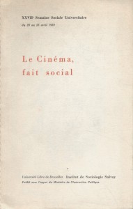 Couverture du livre Le Cinéma, fait social - Collectif