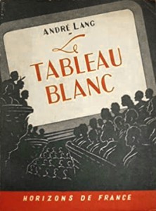 Couverture du livre Le Tableau blanc par André Lang