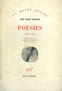 Couverture du livre Poésies, 1953-1964 par Pier Paolo Pasolini