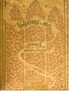 Couverture du livre L'enfantement du mort, miracle en pourpre, noir et or par Marcel L'Herbier