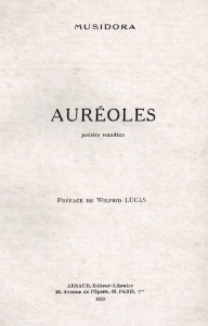 Couverture du livre Auréoles par Musidora
