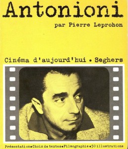 Couverture du livre Antonioni - de Pierre Leprohon