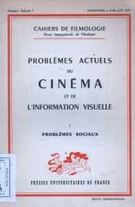 Couverture du livre Problèmes actuels du cinéma et de l'information visuelle par Gilbert Cohen-Séat