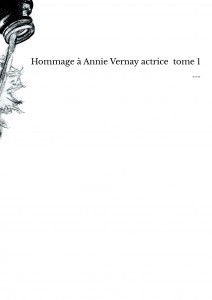 Couverture du livre Hommage à Annie Vernay, actrice par Collectif