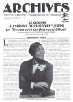 Le cinéma au service de l'Histoire (1935):Un film retrouvé de Germaine Dulac